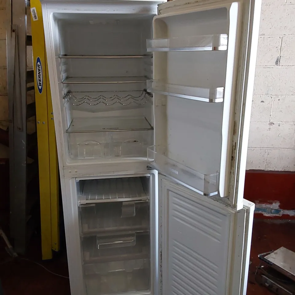 HOOVER FRIDGE FREEZER - WHITE