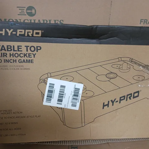 BOXED HY-PRO 20" TABLETOP AIR HOCKEY