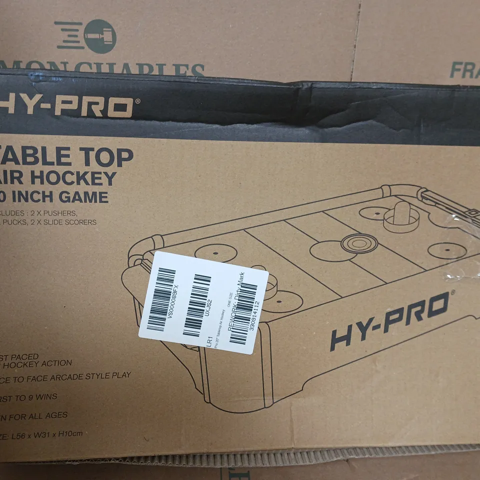 BOXED HY-PRO 20" TABLETOP AIR HOCKEY RRP £24.99