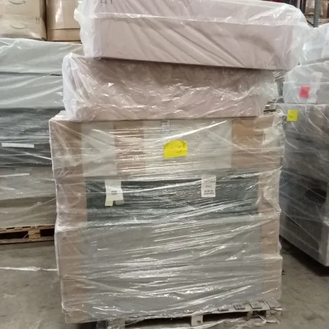 PALLET OF ASSORTED QUALITY DESIGNER DIVAN BASES // SIZES AND COLOURS VARY