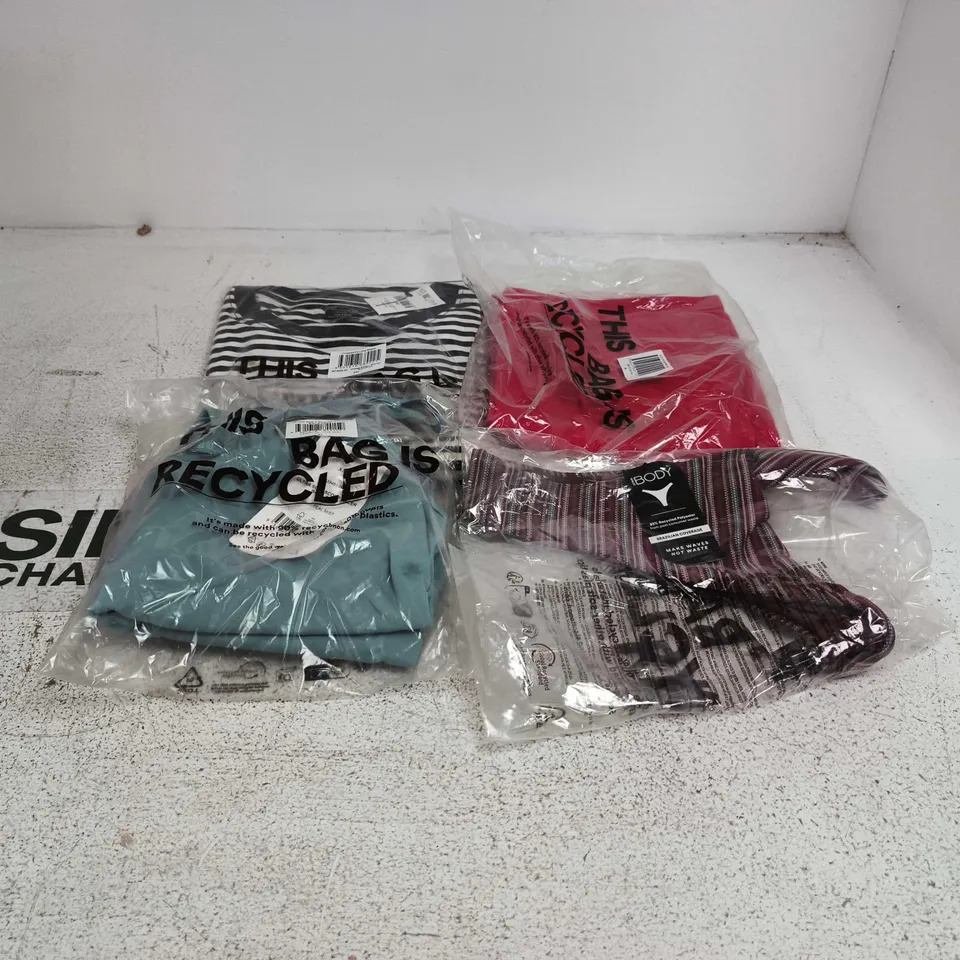 BOX OF APPROXIMATELY 22 ASSORTED CLOTHING ITEMS TO INCLUDE ULTRA SOFT SCOOP RACER BACK TANK, ISLA KNIT OFF SHOULDER MINI DRESS ETC