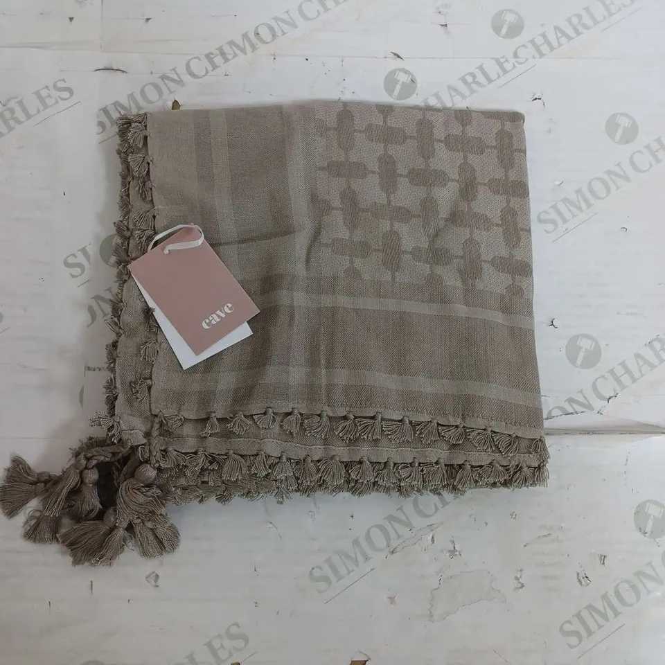 CAVE SHADOW GREY & TAUPE BAMBOO SCARF 