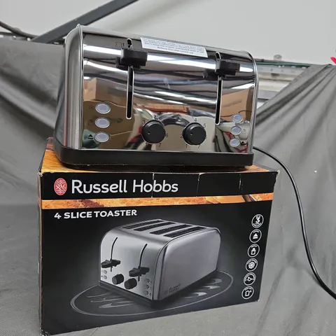 BOXED RUSSELL HOBBS FOUR SLICE TOASTER 