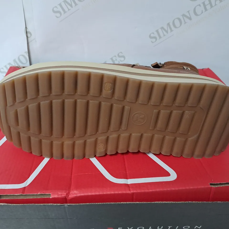 RIEKER BROWN FLEECE LINING BOOTS SIZR 6