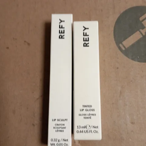 REFY LIP SCULPT CRAYON & TINTED LIP GLOSS - ROSE WOOD