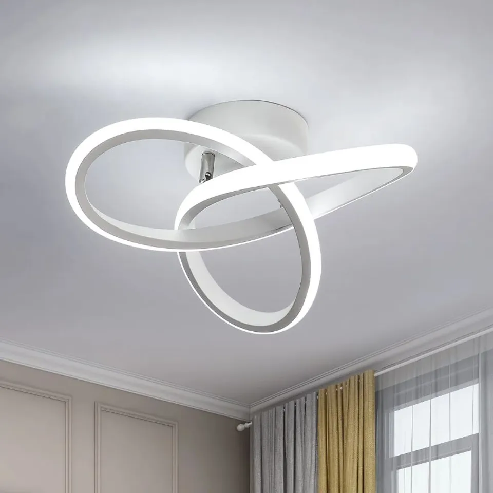BOXED MODERN LED CEILING LIGHT, 20W MODERN SPIRAL DESIGN LED LED (1 BOX)