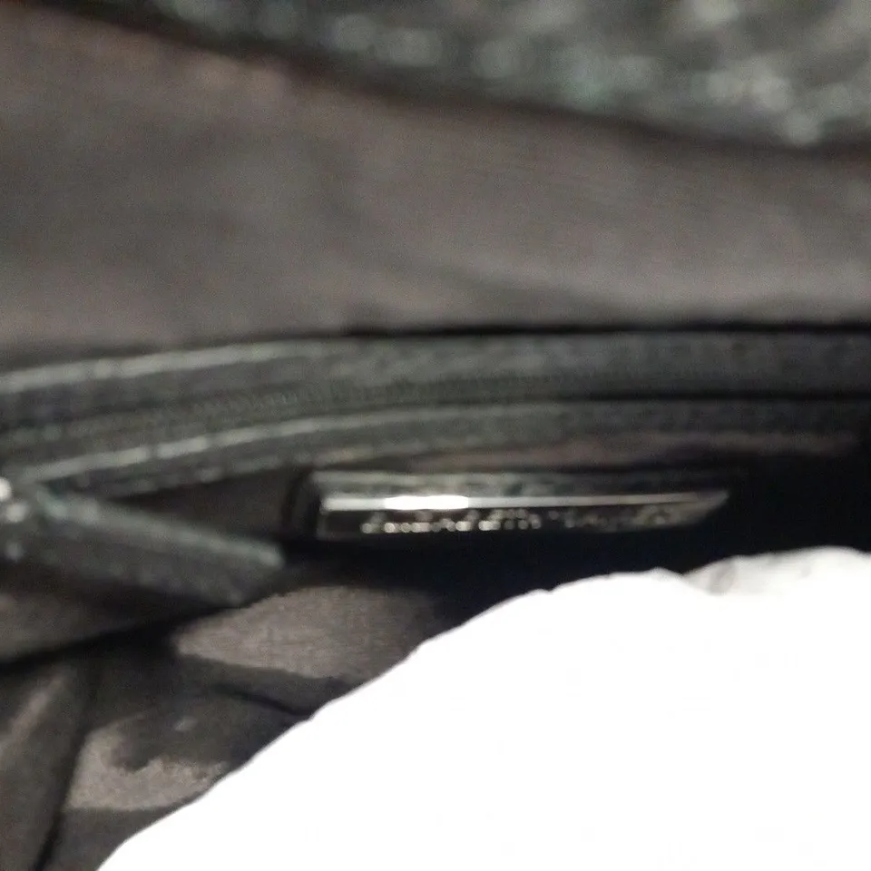 ELIZABETH AND JAMES BLACK SNAKE BUCKET BAG