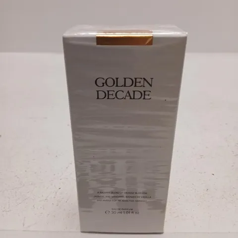 BOXED AND SEALED GOLDEN DECADE EAU DE PARFUM 30ML