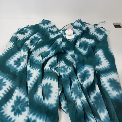MONSOON TEAL TIE-DYE WRAP DRESS – WOMEN'S XL 