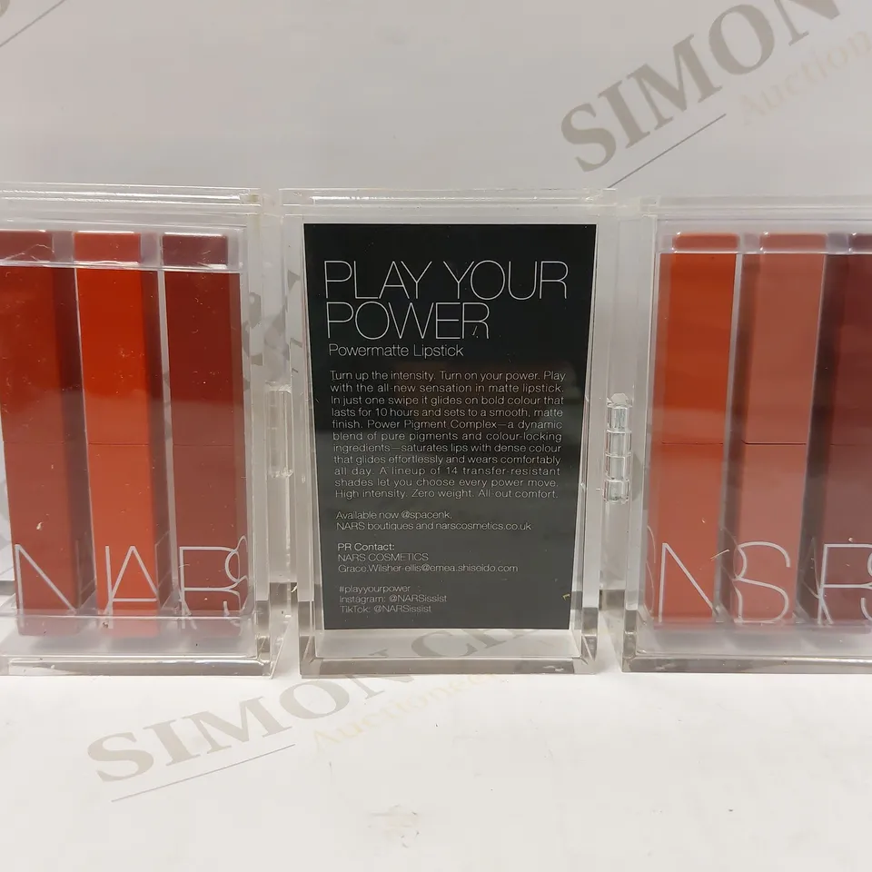 NARS POWERMATTE LIPSTICK PLAY YOUR POWER BACK SET 