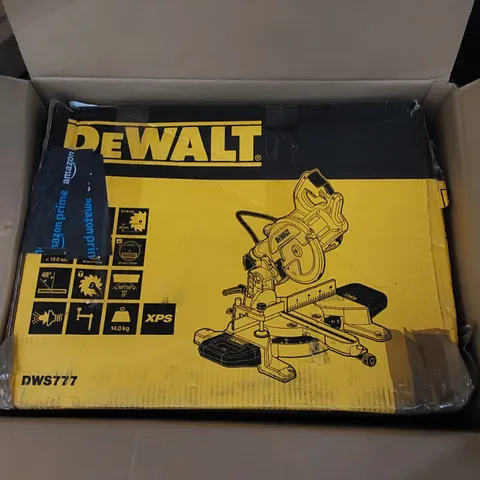 BOXED DEWALT DWS777 216mm XPS SLIDING MITRE SAW