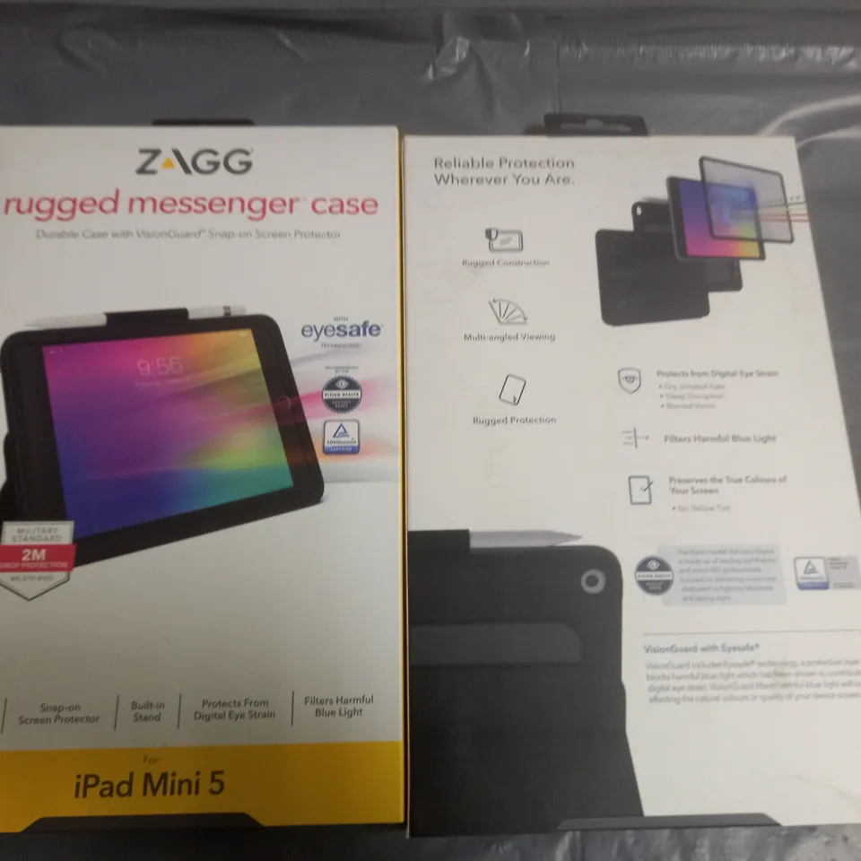 LOT OF 7 BRAND NEW ZAGGRUGGED MESSENGER CASES FOR IPAD MINI 5