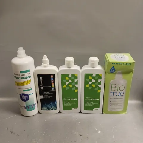 APPROXIMATELY 20 ASSORTED CONTACT LENS LIQUID SOLUTIONS - COLLECTION ONLY