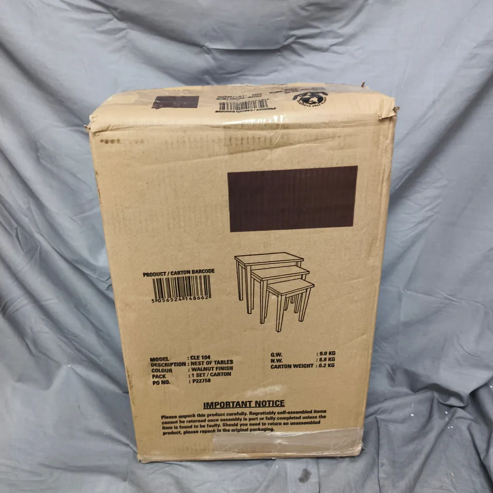 NEST OF TABLES – WALNUT FINISH