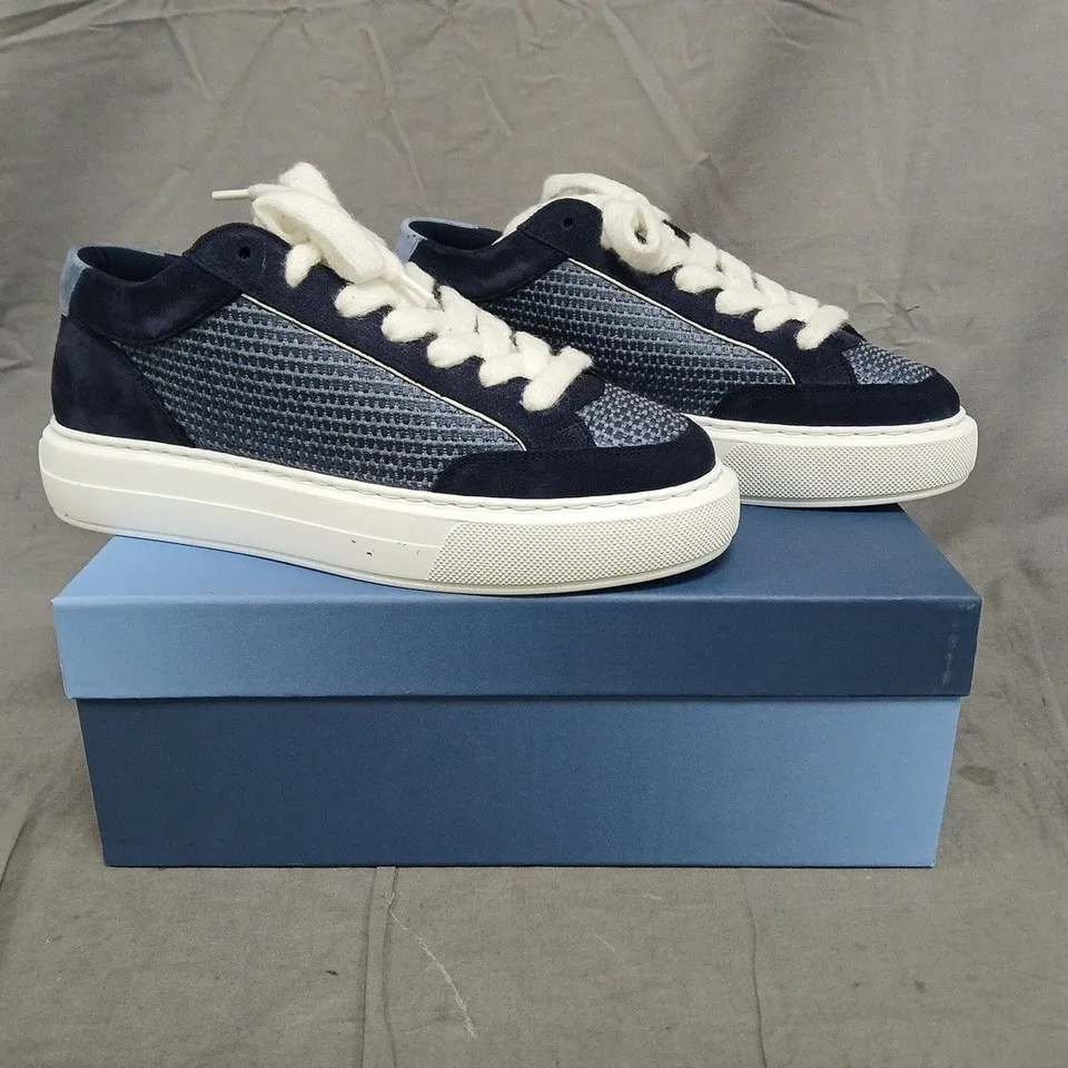 BOXED PAIR OF CLEENS LUXOR TRAINERS IN CAPRI SIZE UK 10