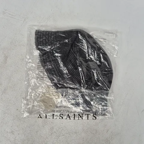 BAGGED ALLSAINTS MASON BUCKET HAT IN WASHED BLACK