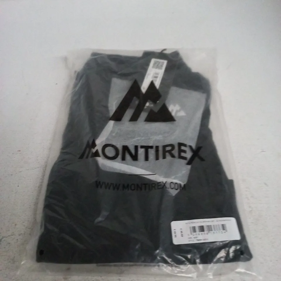 MONTIREX PEAK 2.0 1/4 ZIP TOP & PANT SET – BLACK/ASPHALT, 4–5 YEARS