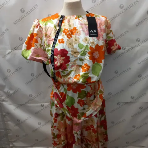AX PARIS FLORAL PATTERN OCCASSIONAL DRESS SIZE 12