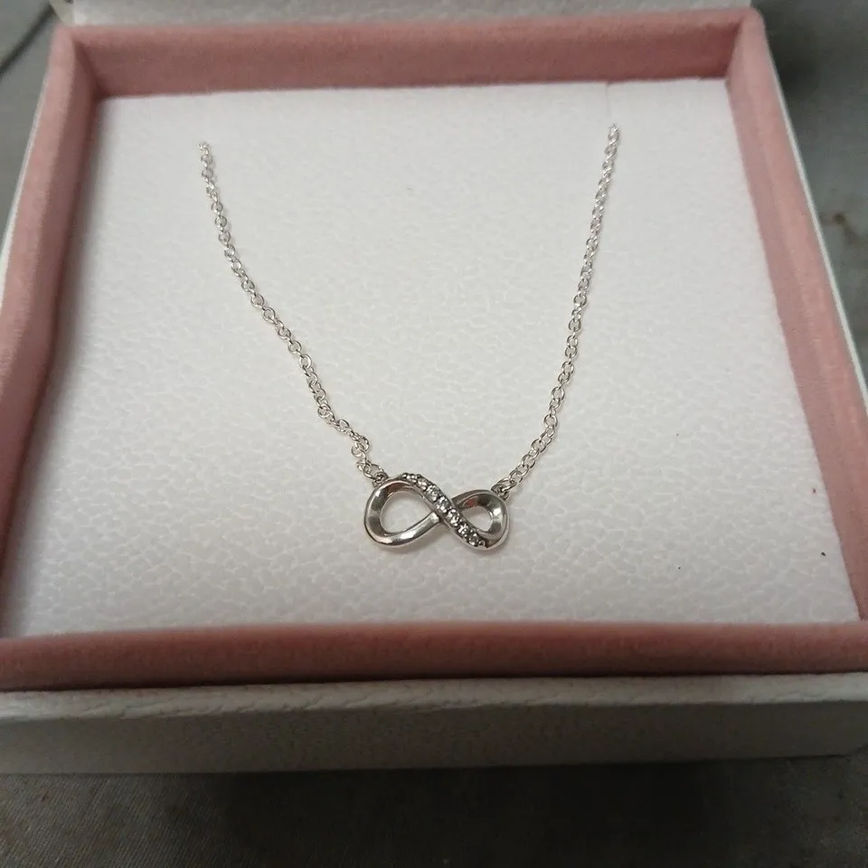BOXED PANDORA WOMENS INFINTY SYMBOL NECKLACE