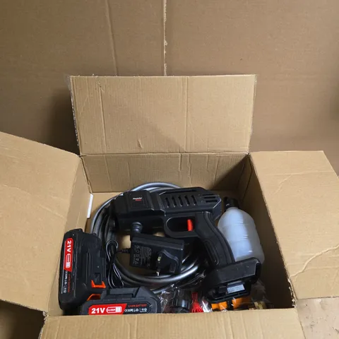 CORDLESS CAR WASHER – PORTABLE LITHIUM BATTERY (21V, 2.0AH) WITH CHARGER