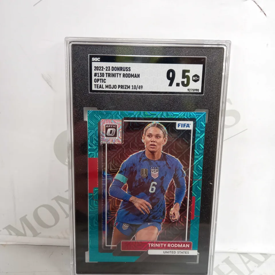 SGC 2022-2023 DONRUSS #130 TRINITY RODMAN OPTIC TEAL MOJO PRIZM 10/49 - 9.5
