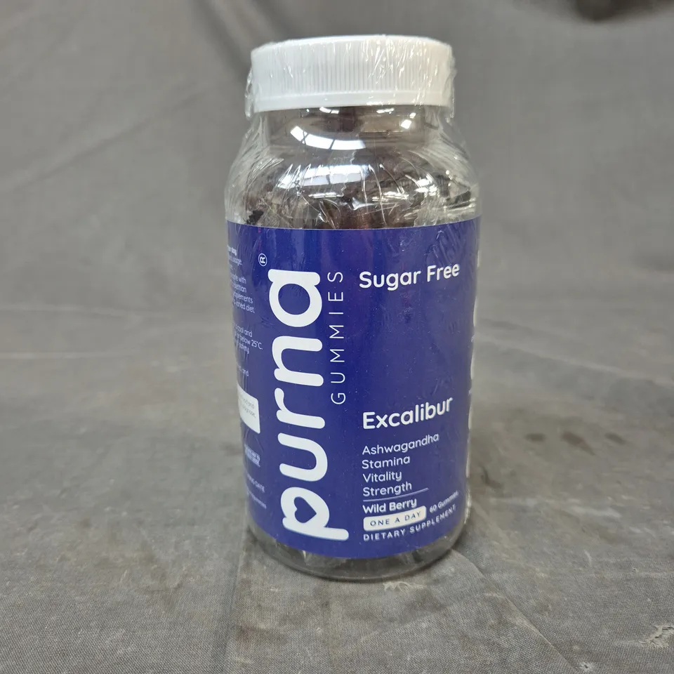 PURNA ASHWAGANDHA GUMMIES - SUGAR FREE, 60 GUMMIES
