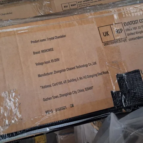 BOXED WISHOMEE CRYSTAL CHANDELIER