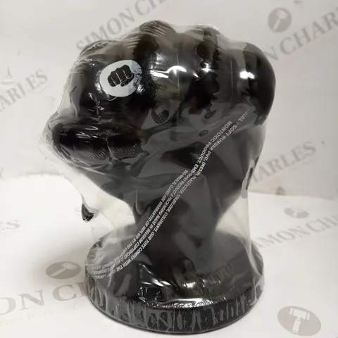 ALL BLACK RUBBER FIST - LARGE