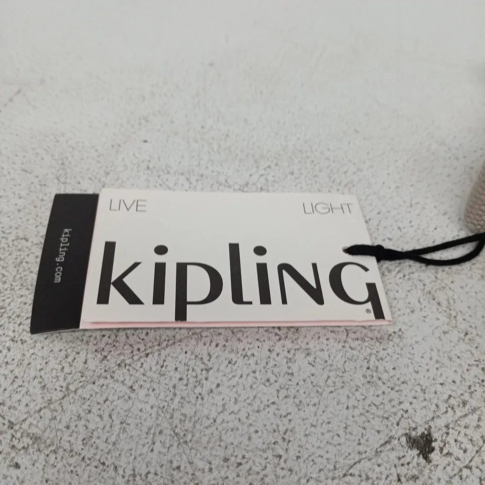 KIPLING CROSSBODY BAG – BRUSH OF GOLD, BEIGE TEXTURED FABRIC