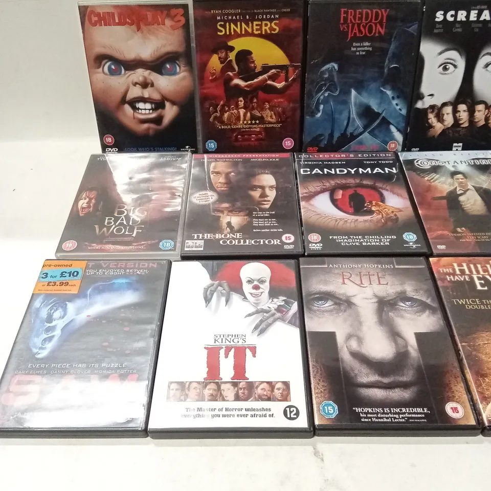 APPROXIMATELY 18 ASSORTED DVDS AND FILMS