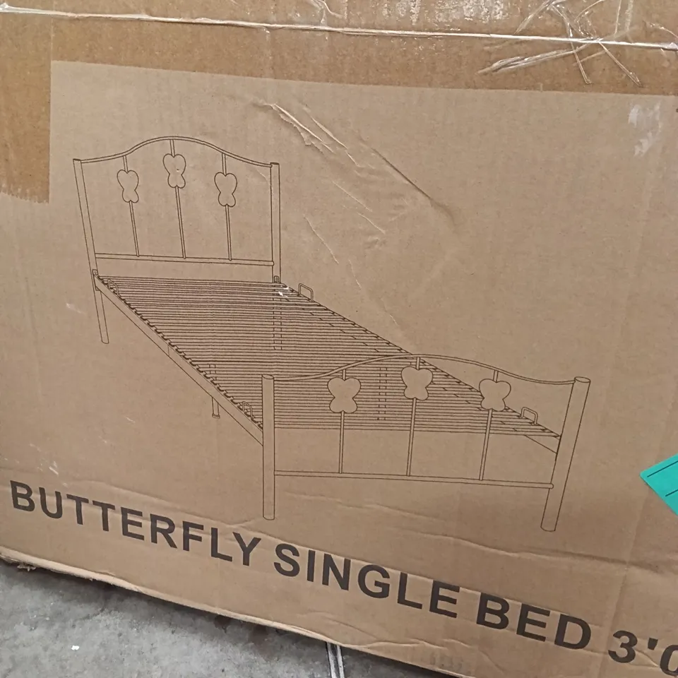 BOXED BUTTERFLY SINGLE BED 3'0 - PINK (1 BOX)