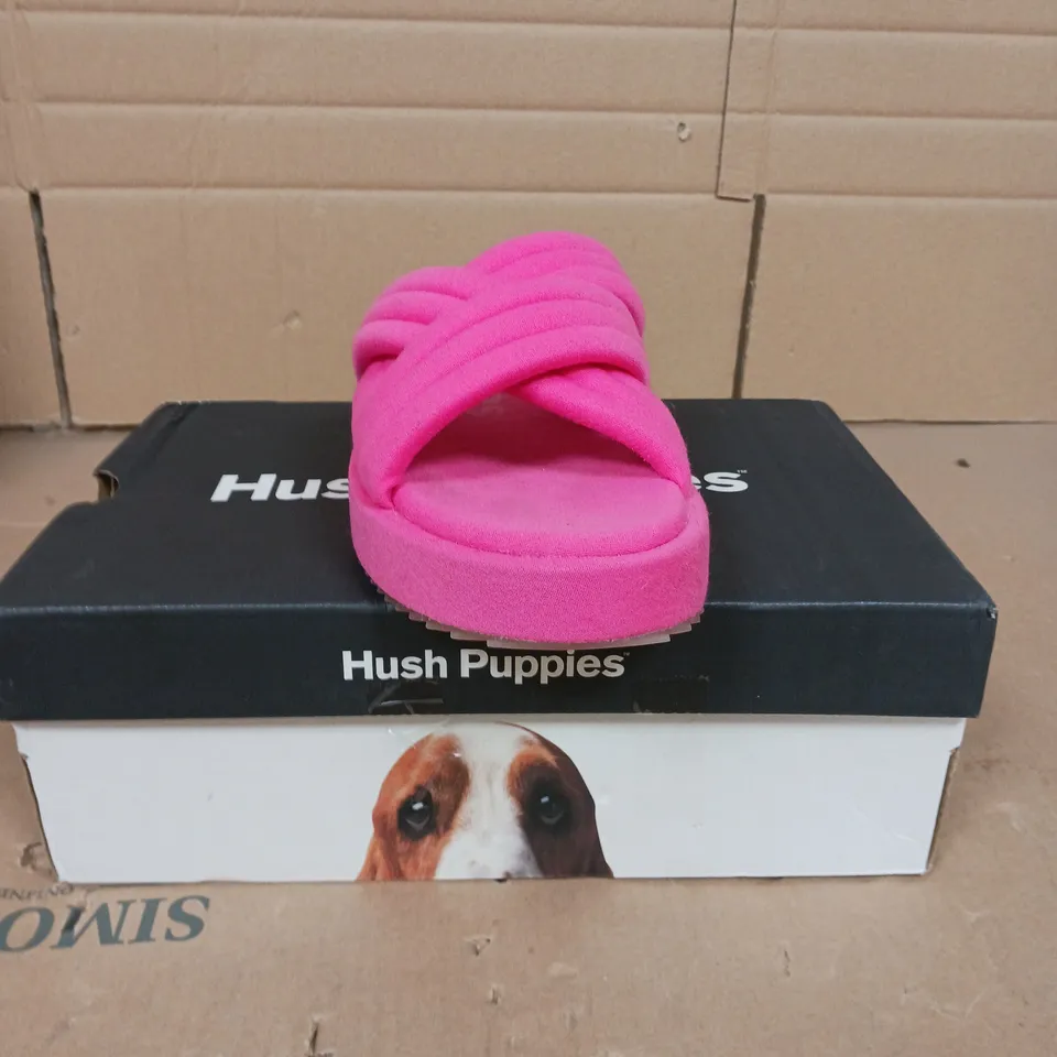 HUSH PUPPIES SIENNA SLIDERS PINK SIZE 7