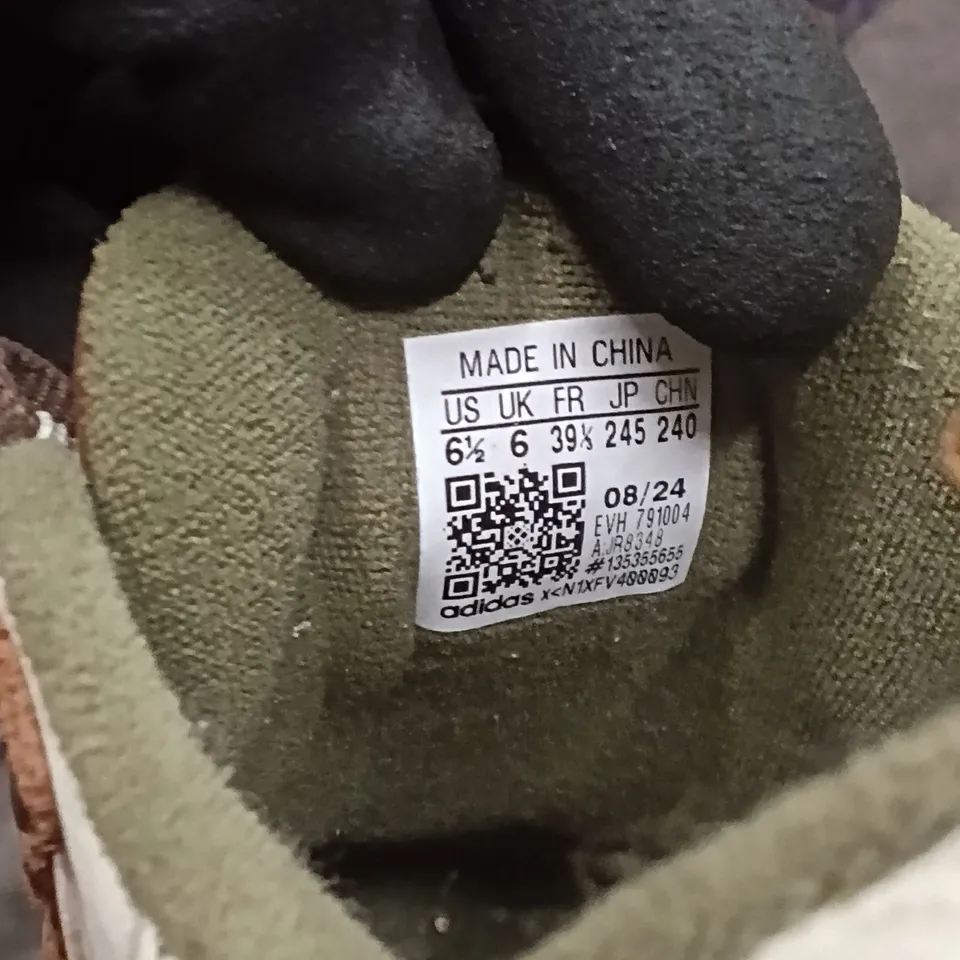 ADIDAS SNEAKERS – UK 6 (US 6.5) – BROWN/OLIVE