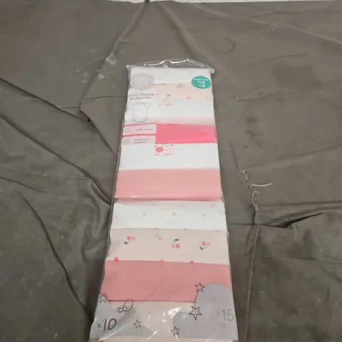 FRED & FLO BABY SHORT SLEEVE BODYSUITS β PACK OF 10