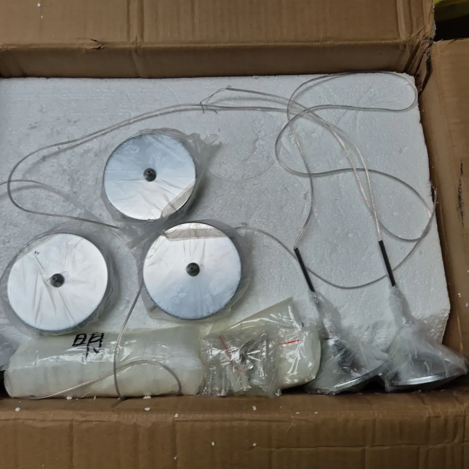 LED CEILING LIGHT KIT – 3 CIRCULAR DISC PANELS WITH WIRING (INSTALLATION DIAGRAM) (VERIFY MODEL)