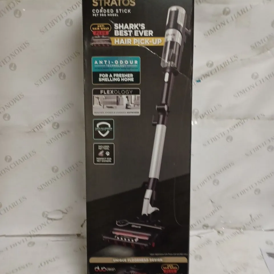 SHARK STRATOS CORDED STICK PET PRO MODEL 