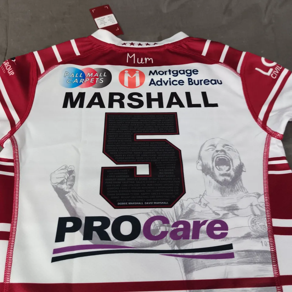 WIGAN WARRIORS RUGBY JERSEY - SIZE 8 YEARS