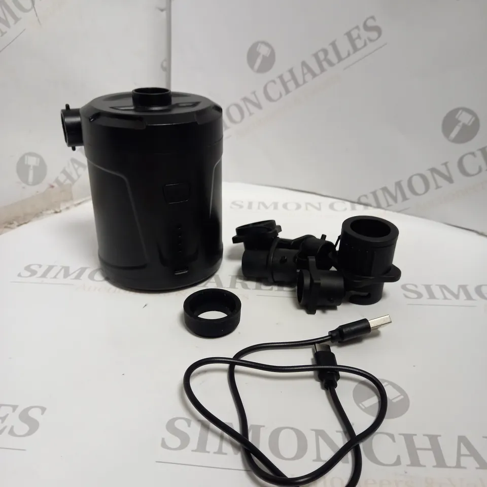 BOXED PORTABLE ELECTRIC AIR PUMP. 