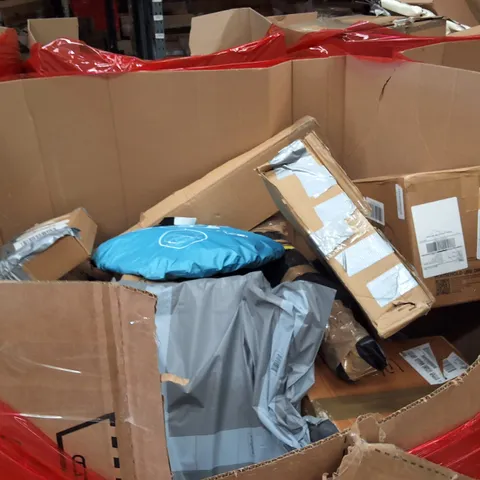 PALLET OF ASSORTED HOUSEHOLD GOODS AND ITEMS TO INCLUDE;SLICER MACHINE,POPUP TENT,POWER DISTRIBUTION FOR CABINET