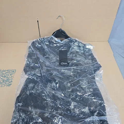 EMRECO WOMEN'S ROLL-SLEEVE SPARKLE TOP β BLACK, SIZE M