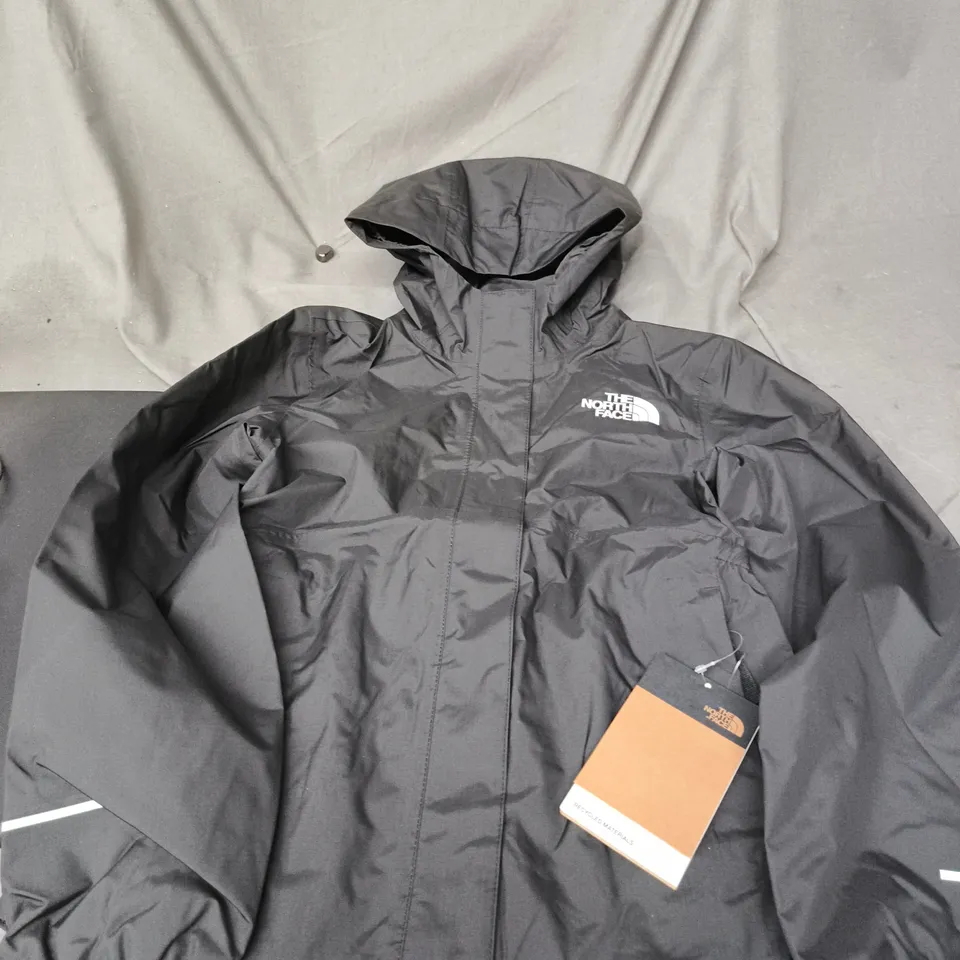 THE NORTH FACE ANTORA RAIN JACKET – BLACK – UK 7-8