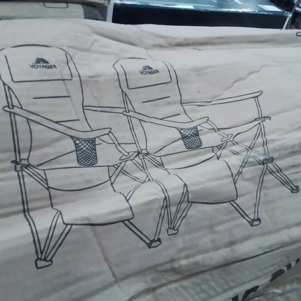 BOXED KEPLIN SET OF 2 CAMPIBG CHAIRS -BLACK-
