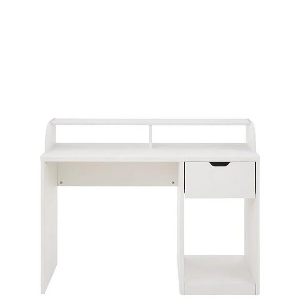 BOXED ASPEN GAMING DESK - WHITE OAK - COLLECTION ONLY