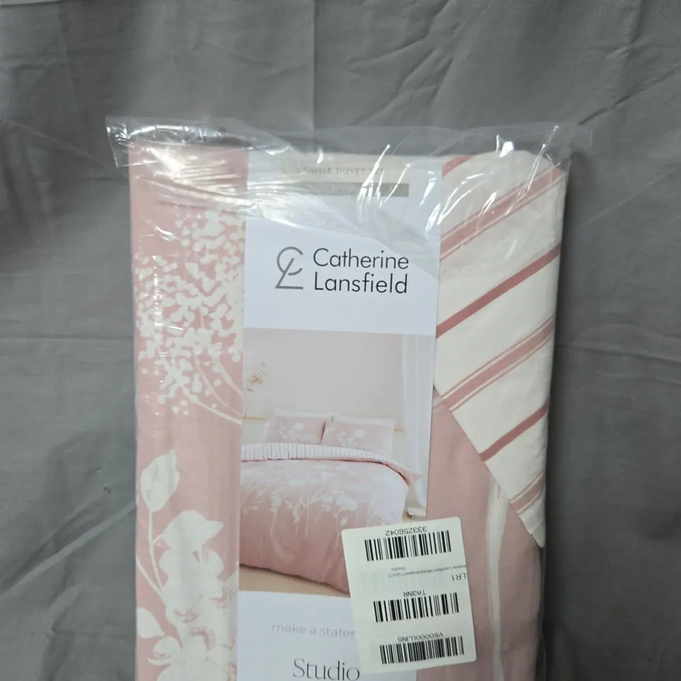 CATHERINE LANSFIELD STUDIO COLLECTION DUVET COVER SET – PINK FLORAL - DOUBLE