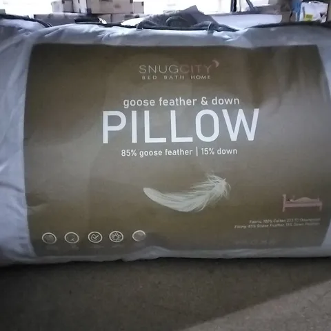 LUXURY GOOSE FEATHER AND DOWN PILLOW PAIR