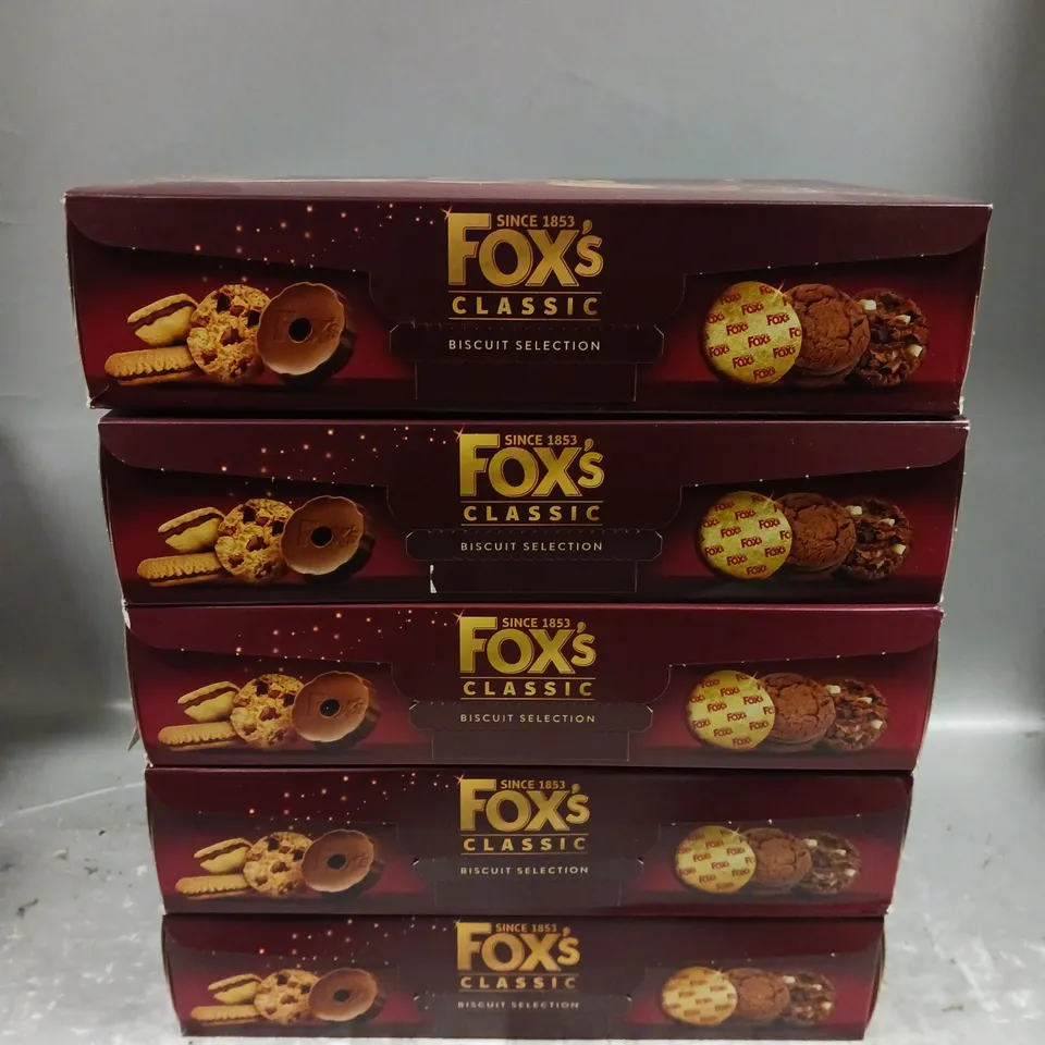 5 X SEALED FOX'S CLASSICS BISCUITS SELECTIONS