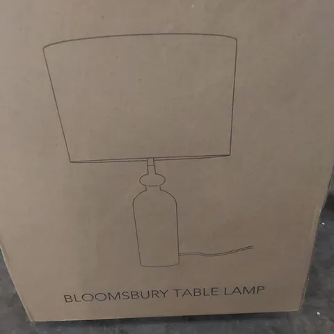 BOXED BLOOMSBURY TABLE LAMP - ASH 