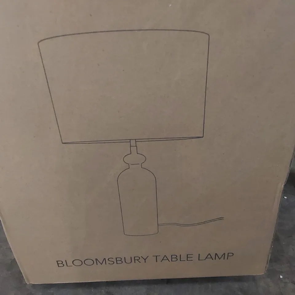 BOXED BLOOMSBURY TABLE LAMP - ASH 
