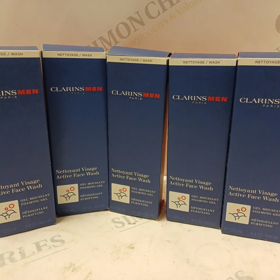 APPROXIMATELY 15 CLARINSMEN ACTIVE FACE WASH (125ml)