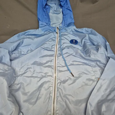 TRAPSTAR BLUE THIN JACKET WITH HOOD - MEDIUM